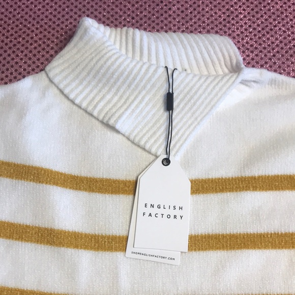 English Factory Soft Striped Turtleneck Sweater - Picture 4 of 6